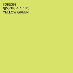 #D8E369 - Yellow Green Color Image